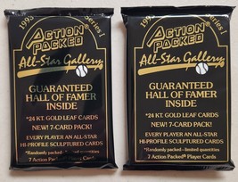 1993 Action Packed All-Star Baseball Cards Lot of 2 (Two) Unopened Packs - $13.48