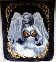 Marilyn Monroe Selfie Angel Bikini Wings Phone Queen Size Blanket - £52.66 GBP