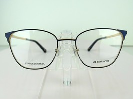 LIZ CLAIBORNE L 656 (E8W) Satin Navy 51-18-130 Eyeglass Frames Eyewear - $17.10