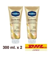 2 x Vaseline Healthy Bright Gluta-Hya Serum Burst UV Lotion Flawless Glo... - £37.39 GBP