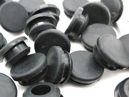 7/16” Solid Rubber Grommet  Panel Plug  5/8&quot; OD  Fits 1/8” Thick Panel - $10.21+