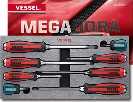 VESSEL MEGADORA Tang-Thru Screwdriver Set 8pcs. 9308EVA (EVA Foam set/Ta... - $101.70