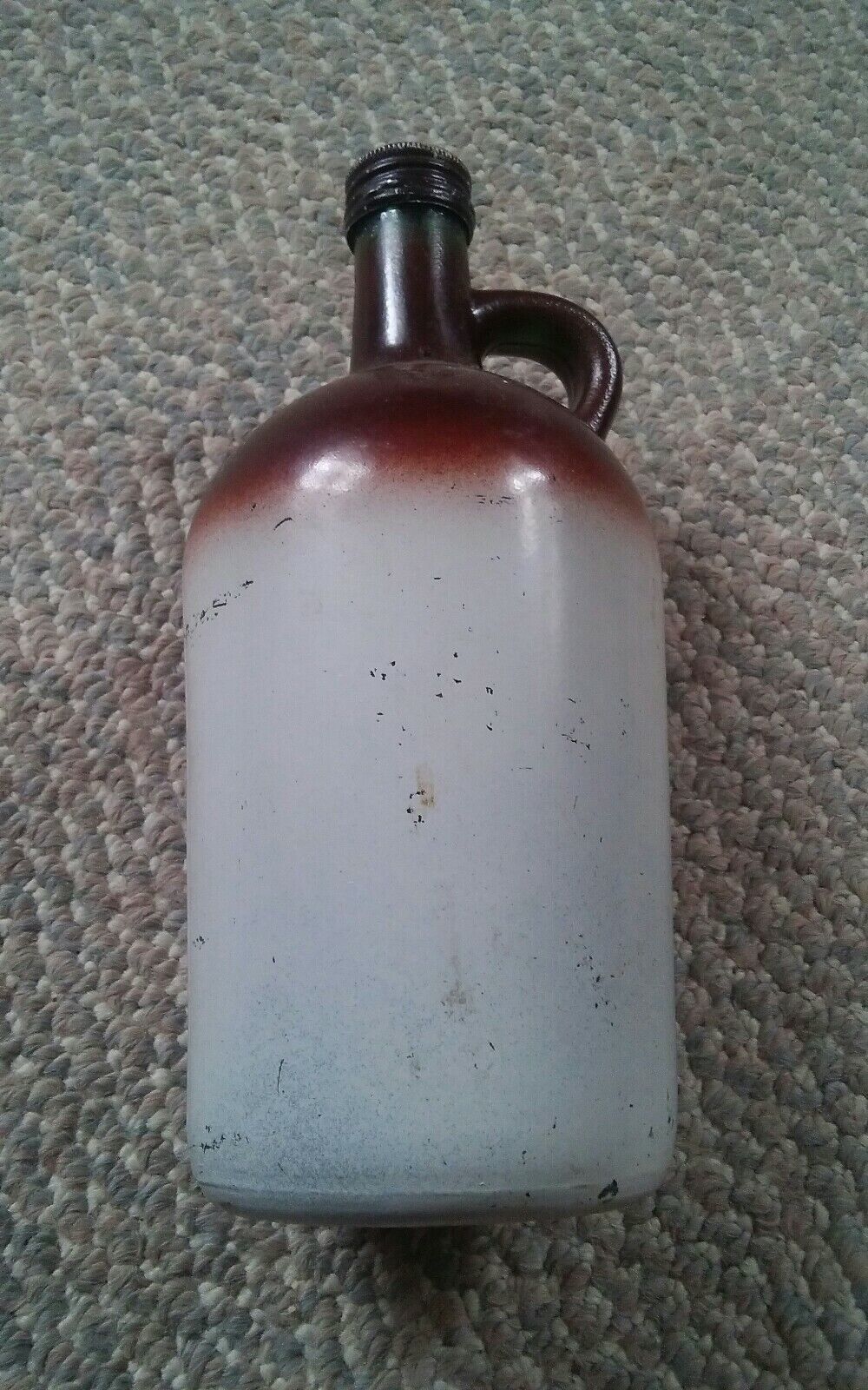 000 Whiskey Jug Painted Like Crock Quart? Whisky - $9.99