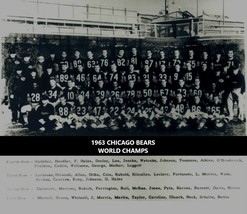 1963 CHICAGO BEARS 8X10 TEAM PHOTO FOOTBALL PICTURE WORLD CHAMPS NFL - £3.88 GBP