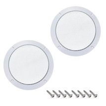 uxcell 2pcs 6.5&quot; Mounting Hole Diagonal Distance Speaker Grill Mesh Decorative C - £26.36 GBP
