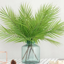 Artificial Areca Palm Leaf / Faux Palm Leaves Stem / Fake Tropical Branc... - $5.99