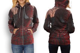 Spiderman 2   All Over Print Zipper Hoodie for Women - £22.05 GBP