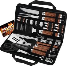 29-Piece Stainless Steel BBQ Grill Tool Set with Storage Bag - Perfect Gift - $44.10