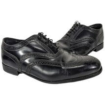 Florsheim Lexington Black Leather Wing Tip Dress Shoes Mens 12 3E EEE 17... - $64.35