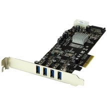 StarTech.com 4-Port USB 3.0 PCI Express Card Adapter - PCIe SuperSpeed USB 3.0 E - $109.42