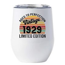 Vintage 1929 Wine Tumbler 12oz With Lid Gift 93 Years Old Aged To Perfec... - £17.82 GBP