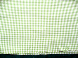 Fabric Concord Fabric Avocado Green Gingham 44&quot; x 9&quot; to Quilt Sew Craft $2.35 - £1.84 GBP