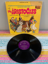 The Aristocats Vinyl Record &amp; Storybook- Walt Disneys Music &amp; LP 1970 Disneyland - £13.23 GBP