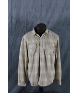 Snowboard Shirt Button Down - White and Cream Plaid Burton - Men&#39;s Large  - $1,011.43 MXN
