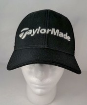 Black TAYLORMADE SLDR TOUR PREFERRED Logo Golf Hat Stretch Fit Mesh Adju... - £14.15 GBP