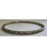 Vintage Sterling Silver Bangle Bracelet - $545.68 MXN