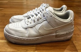 Nike Air Force One Shadow Women’s Size 10.5 White Lace Up Sneakers Sf - £37.22 GBP