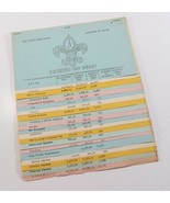 Vintage 1949 Sam Houston Area Council Suggested Budget Boy Scout of Amer... - $11.57