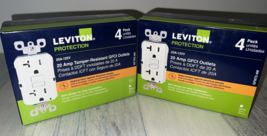 Lot Of 2 New Leviton GFTR2-4W 20 Amp Gfci Tamper-Resistant Outlet - £50.68 GBP