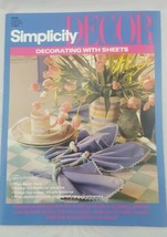Vintage Simplicity Decor Decorating With Sheets Sewing Booket Craft #0315 1993 - £7.49 GBP