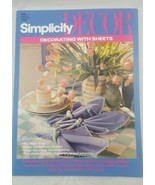 Vintage Simplicity Decor Decorating With Sheets Sewing Booket Craft #031... - £7.38 GBP