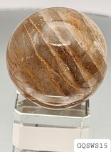 Garden Quartz, Lodolite, Phantom Quartz, Sphere, Healing Stones, Base In... - £39.14 GBP