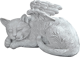 Cat Angel Pet Memorial Grave Marker Tribute Statue Full Color For Garden - £27.93 GBP