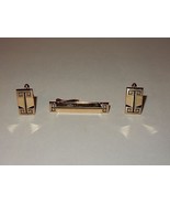 Hickok Silver Tone Cufflinks &amp; Tie Bar - €13,98 EUR