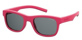 POLAROID KIDS PLD-8020/S/SM Sunglasses 35J-PINK 43mm - $70.47 CAD