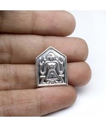 Pure Silver Ahoi Mata figure embossed on plate for red book remedies - $19.00