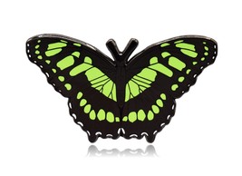 Malachite Butterfly Hard Enamel Pin - £8.01 GBP