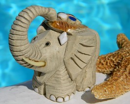 Baby Elephant Figurine Artesania Rinconada Classic Uruguay Signed AR - £15.95 GBP