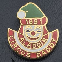 Shriners Circus Daddy 1991 Pin Clown Vintage Gold Tone Enamel Masonic Fr... - £10.14 GBP