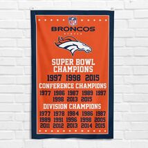 For Denver Football Fans 3x5 ft Flag Super Bowl Champions Banner - $18.99