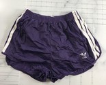 Vintage Adidas Running Shorts Mens S 28-30 Purple Three White Stripes Co... - £81.37 GBP