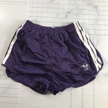 Vintage Adidas Running Shorts Mens S 28-30 Purple Three White Stripes Co... - £80.80 GBP