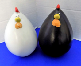 NEW Ceramic Egg Hens Chickens Roosters Rustic Home Animal Farm House Decor - $12.19