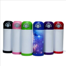 12oz Blank Sublimation Sippy Cup Straight Stainless steel Drinking Tumbl... - £5.20 GBP