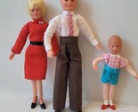 Lot of 3 Caco Biege Puppchen Dolhouse Dolls Mom Dad Boy - £55.90 GBP