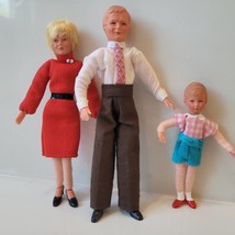 Lot of 3 Caco Biege Puppchen Dolhouse Dolls Mom Dad Boy - $69.95