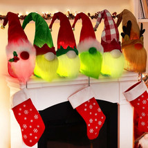 6 pcs gnome led lights for christmas decoration and stockings - $18.41