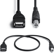 AMUU 2 Pack USB 2.0 Cables a Female to USB B Male Cable for Printer Cables Lengt - £9.71 GBP