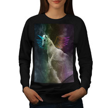 Wellcoda Pegasus Horse Fantasy Womens Sweatshirt, Magic Casual Pullover Jumper - £23.10 GBP+