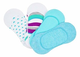 HUE 4-Pack Basso Taglio Donna Calze Foderate Neon Blu Osfm Nuovo W Etich... - $5.94