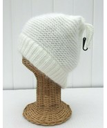 Women&#39;s Ponytail High Bun Knit hairy Beanie Hat Cap Adjustable String Wh... - £6.05 GBP