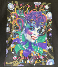 VTG Mardi Gras T Shirt New Orleans 2001 Mens 3XL Beads Fat Tuesday Black XXXL - £52.38 GBP