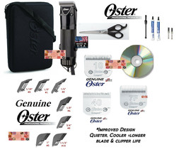 Oster Golden Pet Grooming A5 Clipper KIT-Cryogen-X 10,7F&amp;40 Blade,Guide Comb Set - £259.67 GBP