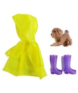 2021 Barbie Club Chelsea Fashion Pack Yellow Raincoat Purple Rainbooks F... - $9.80 CAD