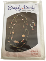 Annies Attic Simply Beads Jewelry Making Kit Month Canyon Sunset Necklac... - $24.99