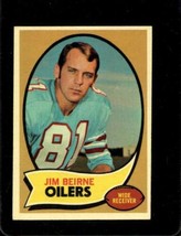 1970 Topps #19 Jim Beirne Ex (Rc) Oilers *X60494 - £0.76 GBP